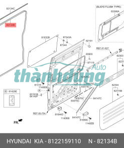 CƠ CẤU KHÓA CỬA LÙA HYUNDAI SOLATI 2018-2022