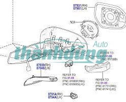 MẶT KÍNH CHIẾU HẬU NHỎ KIA FRONTIER