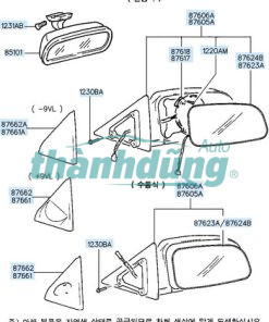 MẶT KÍNH CHIẾU HẬU NHỎ KIA FRONTIER