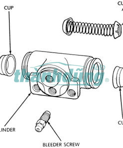 XY LANH PHANH SAU MAZDA BT50 2008-2020