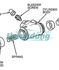 XY LANH PHANH SAU MAZDA BT50 2008-2020