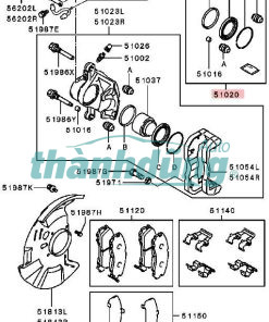 CUPPEN PHANH TRƯỚC, piston phanh, chụp bụi phanh