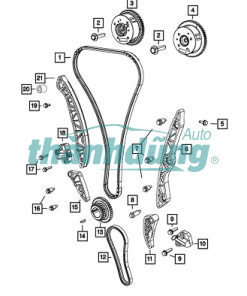DẪN HƯỚNG xích cam, giá đỡ xích cam