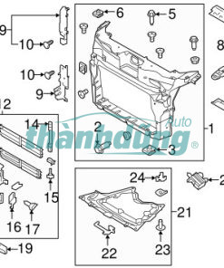 xương đỡ két nước, khung xương đầu xe, xương đỡ dàn nóng