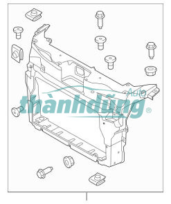 xương đỡ két nước, khung xương đầu xe, xương đỡ dàn nóng
