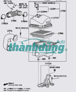 LỌC GIÓ ĐỘNG CƠ MERCEDES E200 | 2740940204