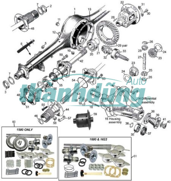 PHỚT CẦU HYUNDAI HD65 D4GA | 53352-5K310